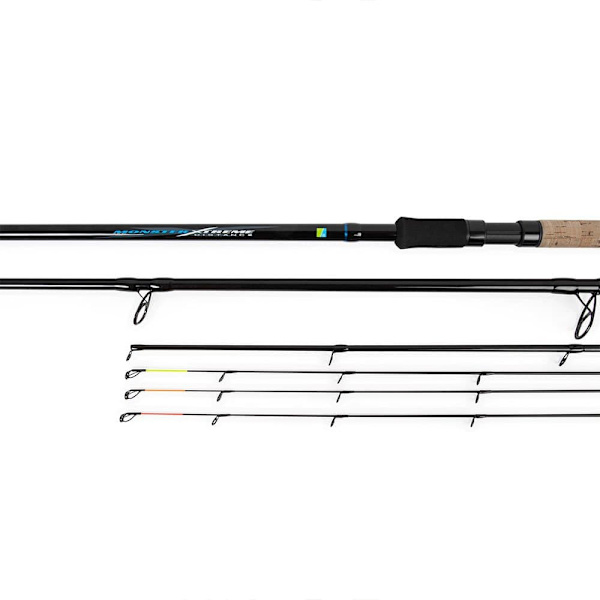 Preston Innovations Karpefiskeri Stang Monster Xtreme Distance Feeder Søvfarvet 3.80 m