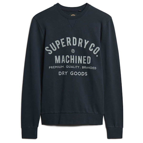 Superdry Machined Goods Workwear Sweatshirt Sort XL Mand