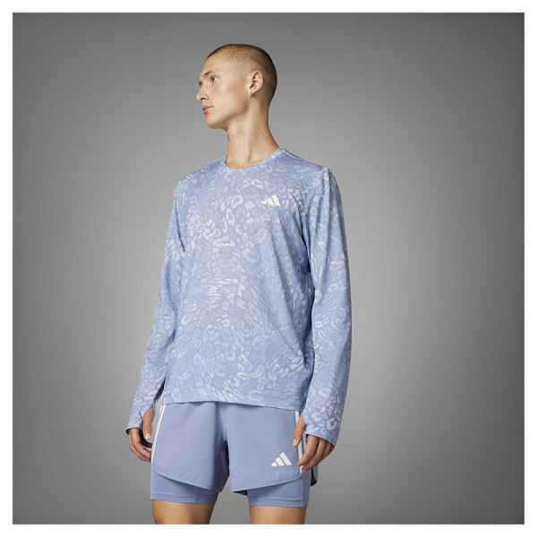 Adidas Own The Run Climacool 3 Stripes T-shirt Med Lange ærmer  M Mand