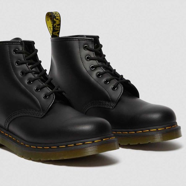 Dr Martens 101 6-eye Ys Smooth Støvler Sort EU 48 Mand
