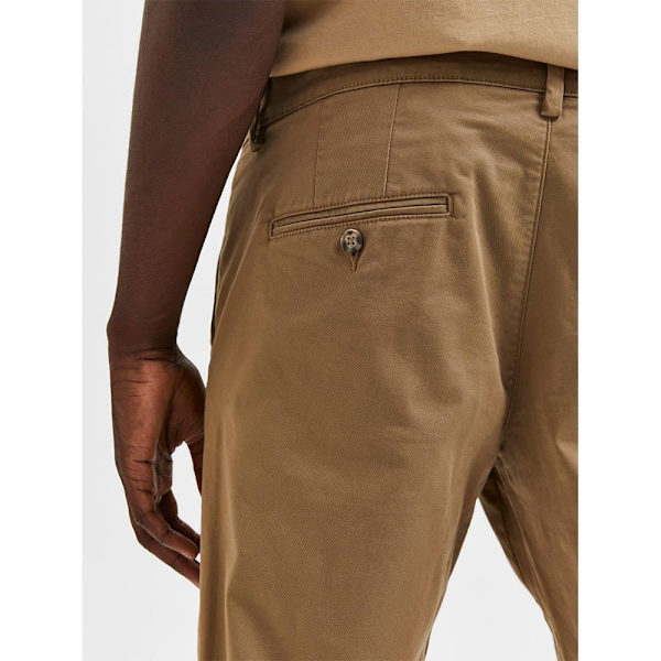 Selected New Miles Slim Fit Chinobukser Brun 34 / 30 Mand