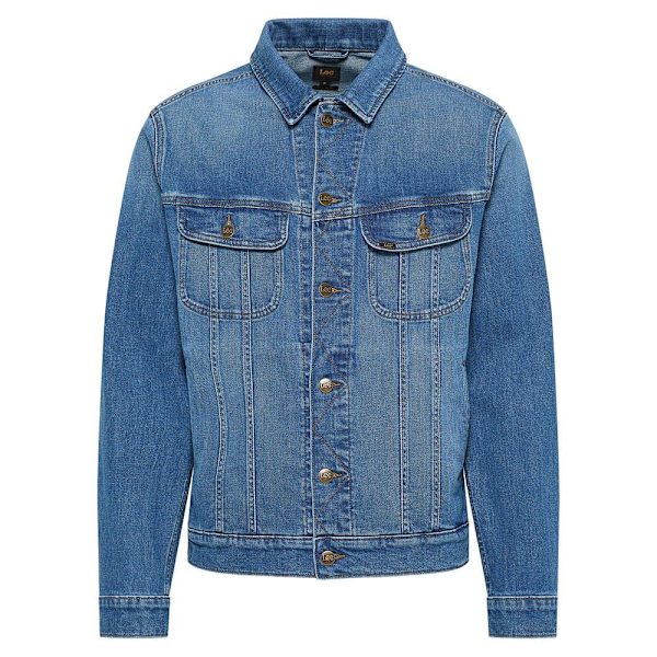 Lee Denimjakke Rider Jacket Blå S Mand