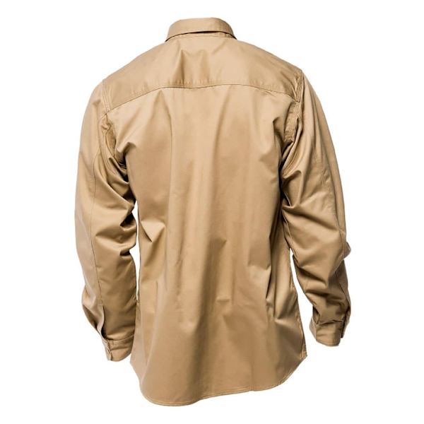 Jesse James Workwear Heavy Duty Skjorte Med Lange ærmer Beige XL Mand