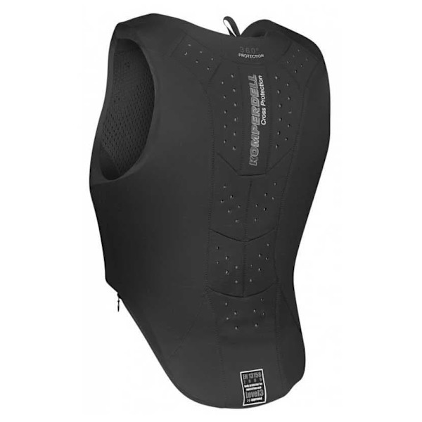 Komperdell Equestrian Turvaliivi Frontzip Slim Musta M