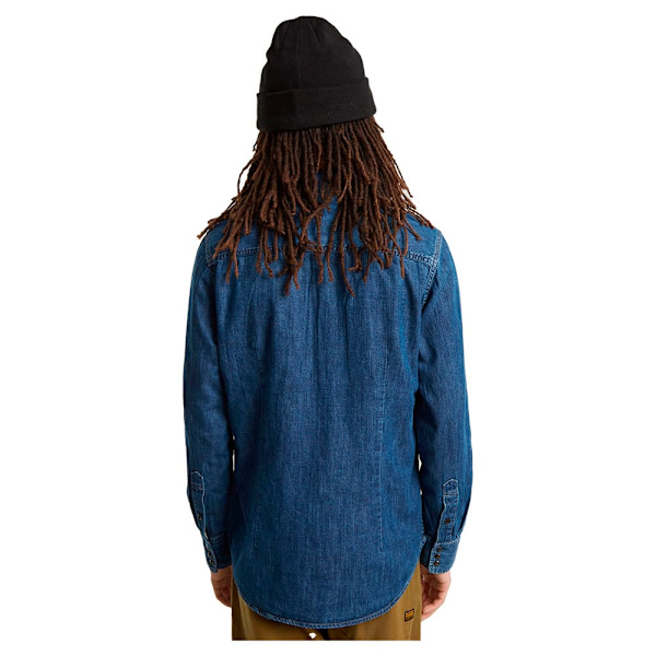 G-star D23616-d252 Slim Fit Skjorte Med Lange ærmer Blå 2XL Mand