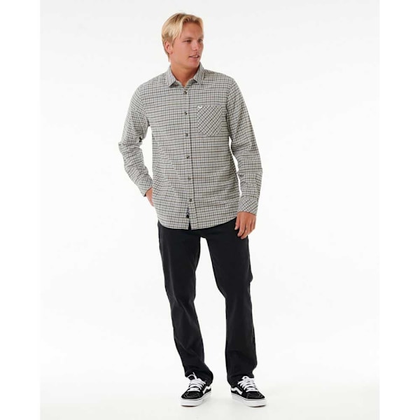 Rip Curl Classic Surf Checked Pitkähihainen Kauluspaita Harmaa XL Mies