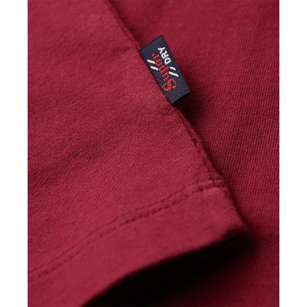 Superdry Embroidered Superstate Ath Logo T-shirt Med Korte ærmer Rød 2XL Mand