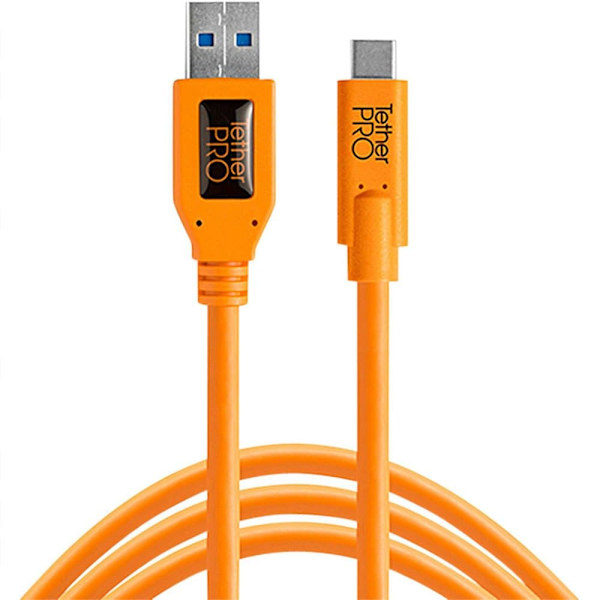 Tether Tools Usb-a Till Usb-c-kabel 3.0 4.6 M Orange