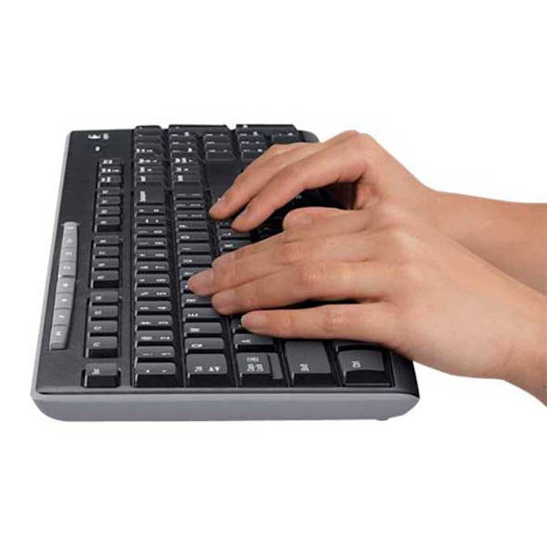Logitech Trådløs Mus Og Tastatur Combo Mk270 Sort Turkey QWERTY