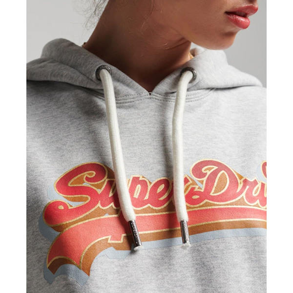 Superdry Hættetrøje Vintage Vl Seasonal Ub Grå S Kvinde