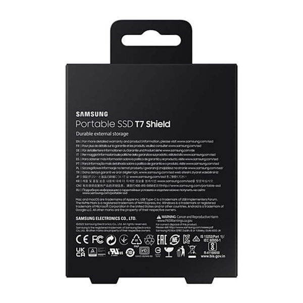 Samsung Ekstern Ssd-harddisk T7 Shield 4tb Søvfarvet