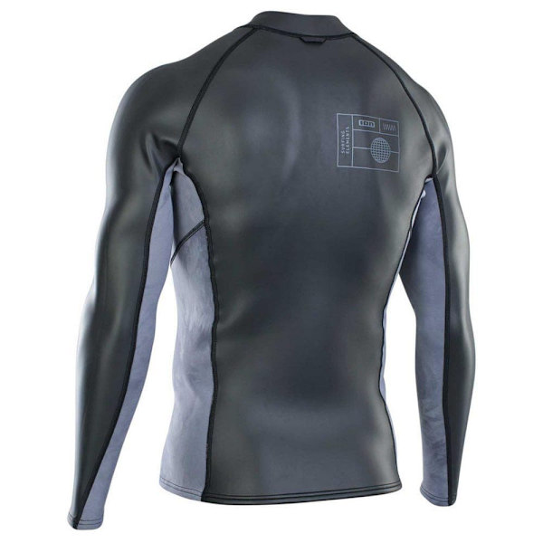Ion Långärmad T-shirt Neo Zip Top 2/1 Mm Skin Svart,Grå XL