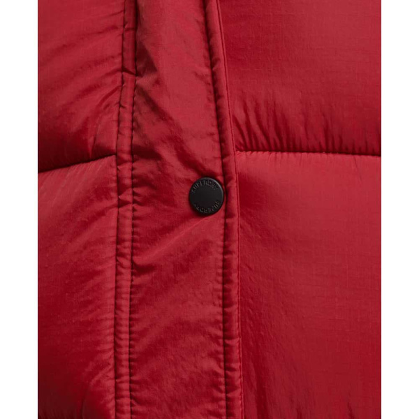 Superdry Jacka Vintage Hooded Mid Layer Long Röd M Kvinna