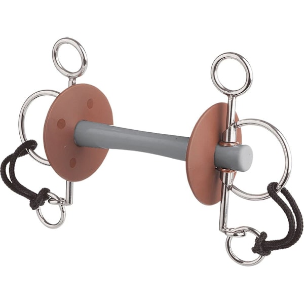 Beris Lyhyt Comfort Bar Soft Bit Pelham Hopeinen 140 mm