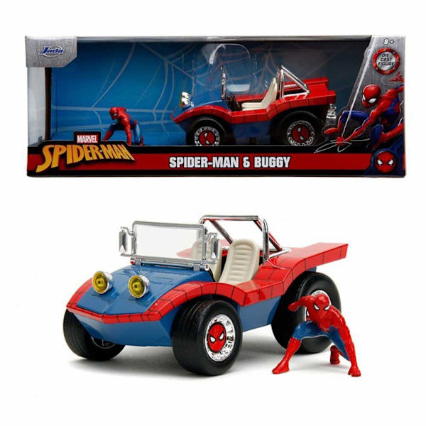 Marvel Spindelmannen Med Figur Buggy 1:24 Guld