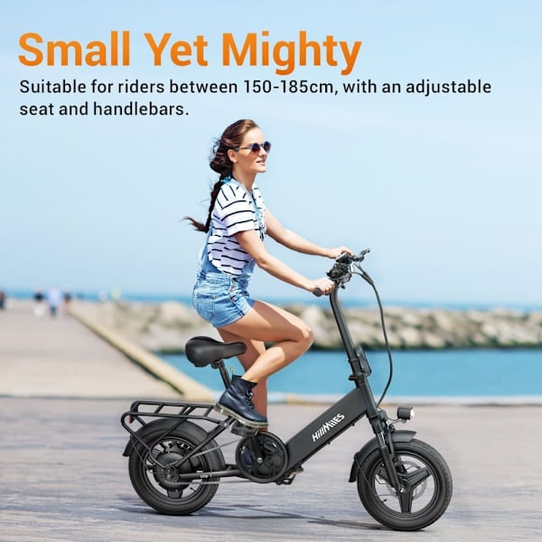 Elcykel HillMiles Mile 1, 250W motor, 36V 10,4Ah batteri, 14 tum hopfällbar, 25 km/h