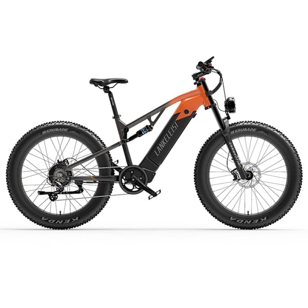 Sähkömaastopyörä LANKELEISI RV800 Plus, Bafang-moottori 750 W, 48 V 20 Ah Samsung-akku Oranssi