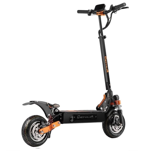 Offroad El-Scooter CHEEVALRY S10, 2*1600W, Dobbelt Motor, 52V 33Ah, Sort