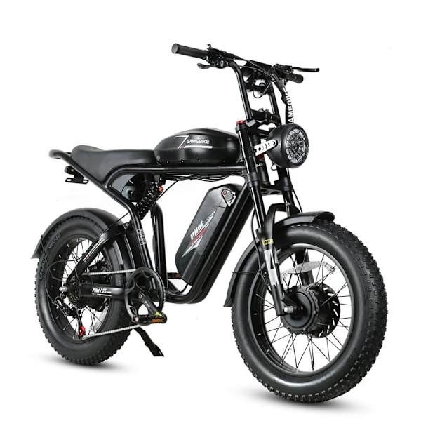 Elcykel SAMEBIKE M20-III, Motor 2000W, 48V 36Ah Dubbelbatteri