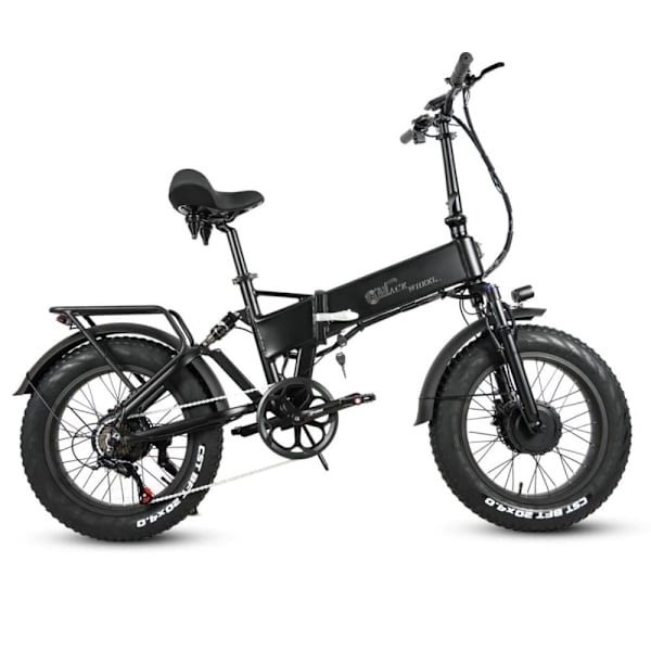Taittuva sähköpyörä fatbike CMACEWHEEL RX20MAXT, kaksoismoottori 1500W, musta