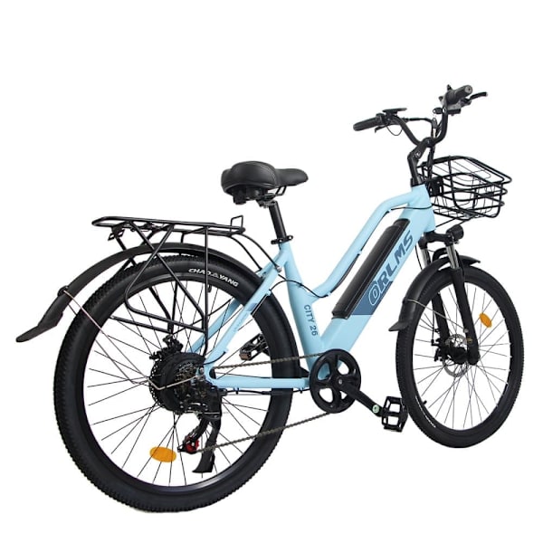 Elcykel Orlms City, 26 500 W motor, 48 V 15 Ah batteri, för kvinnor