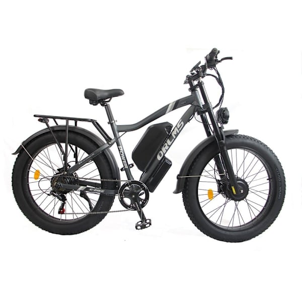 Elektrisk mountainbike Orlms MX500, 2*1000W motor, 52V 25Ah batteri, 26", fuld affjedring