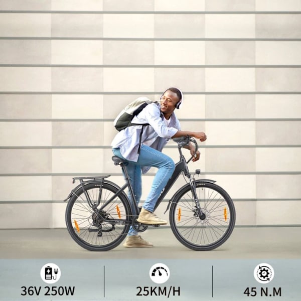 Elektrisk bycykel TTGO HZ-28ST, 350W 36V 20Ah, Shimano 7S