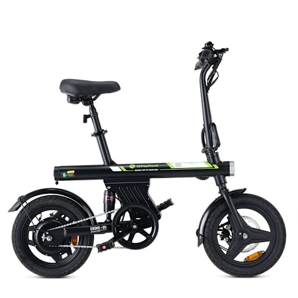 City Elcykel iSinwheel U1 14" 250W Motor 36V 7,8Ah Batteri Sort