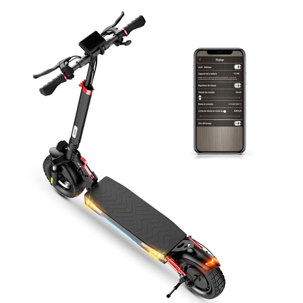 Smart Elscooter iScooter iX3 - Motor 48V 800W - Med APP - Topphastighet 40km/h