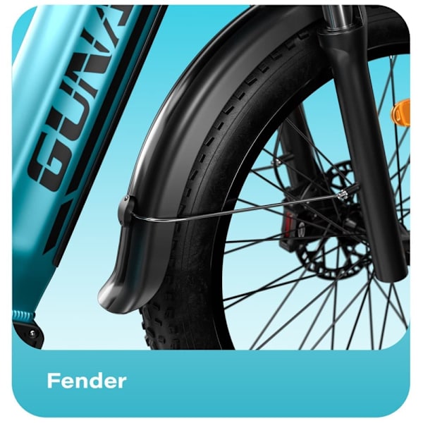 GUNAI-V Elcykel för vuxna 26’’ Step-Thru Pendlings-E-Bike 1000W 48V 21Ah Batteri