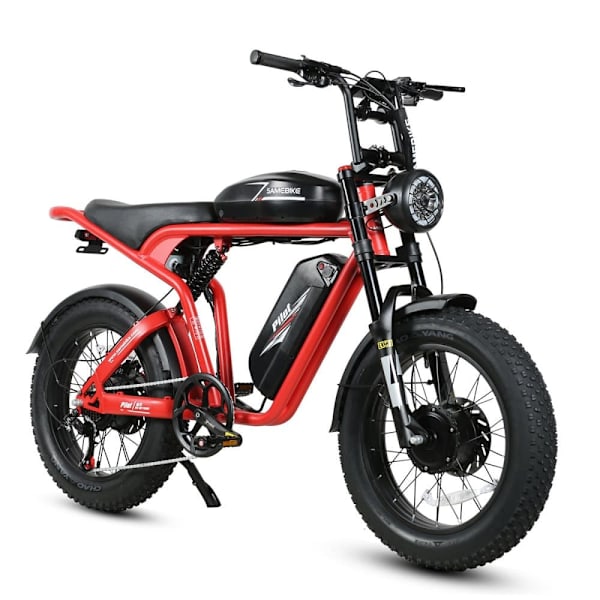 Elcykel SAMEBIKE M20-III, Motor 2000W, 48V 36Ah Dobbeltbatteri