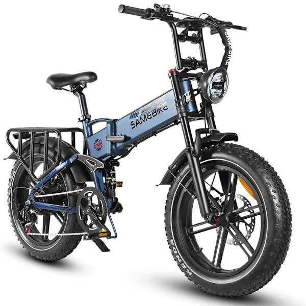 Hopfällbar terrängcykel SAMEBIKE RS-A02, Motor 1200W, Fullfjädring