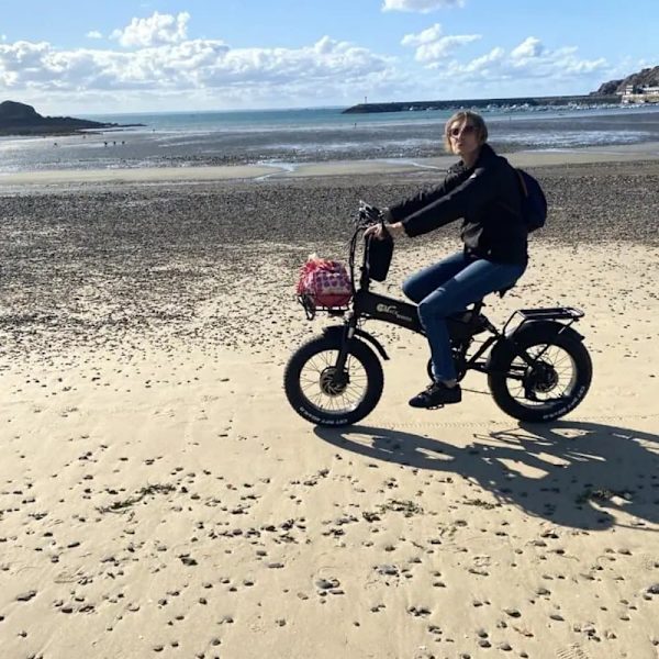 Sammenklappelig elcykel med fat CMACEWHEEL RX20MAXT, dobbelt motor 1500W, sort