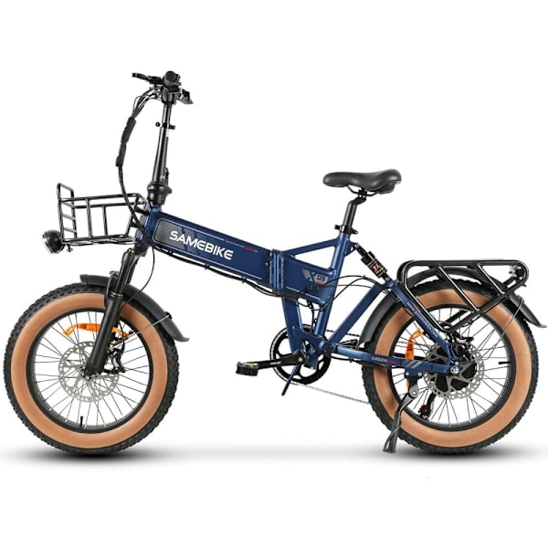 Sähkömaastopyörä SAMEBIKE XWLX09-II, moottori 1000 W, akku 48 V 15 Ah, kokoontaitettava