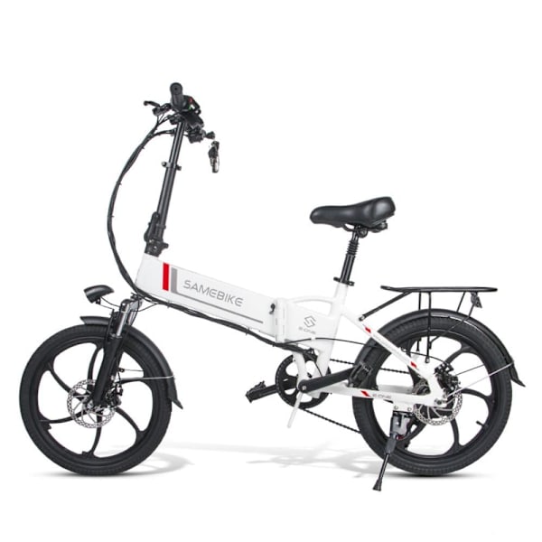 Kannettava taittuva sähköpyörä Samebike 20LVXD30, moottori 48V 350W, 20" Valkoinen