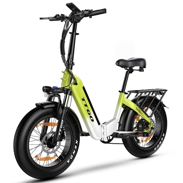 Taittuva sähköpyörä TTGO F6, 250 W, vääntömomentti 45 Nm, 25 Ah, vihreä