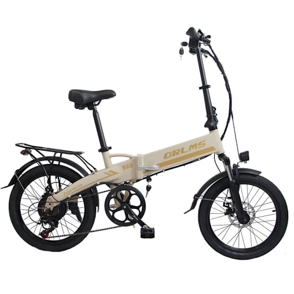 Sammenklappelig elcykel ORLMS S9, 500W motor, 48V 13Ah batteri, 20" pendler-elcykel