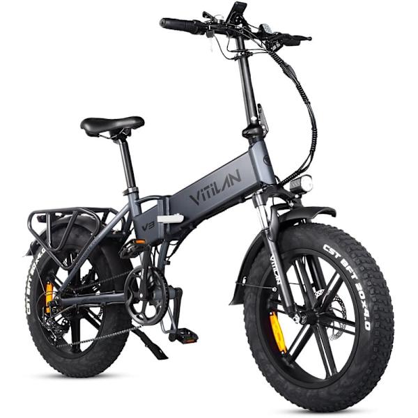 Sammenklappelig elcykel Vitilan V3 2.0 - Motor 48V 750 W - Hydrauliske skivebremser - Terrængående