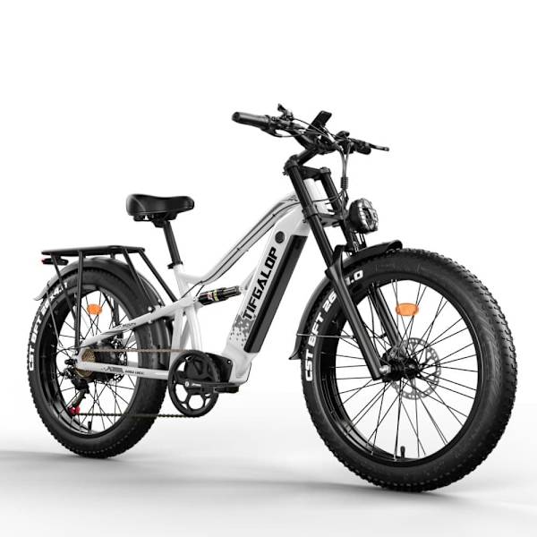 Tifgalop ES7 26" Elcykel med store dæk 750W 52V 19Ah Rækkevidde 40-90 km