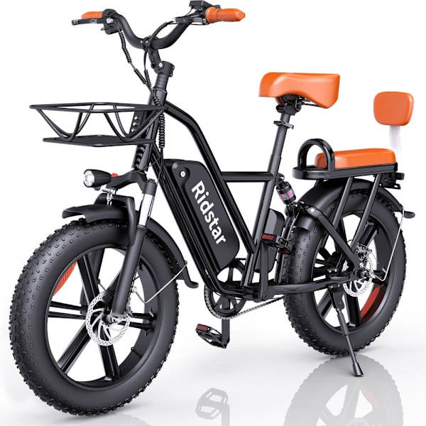 Elcykel RIDSTAR FM001, 2 sæder, 20", 1000W motor, 48V 15Ah batteri, tykke dæk