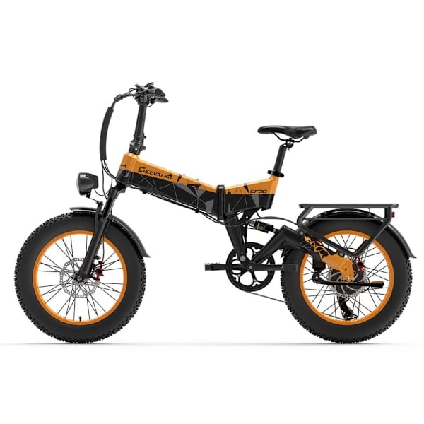 Elcykel CHEEVALRY CF20, 1000W 48V 20Ah, Kan trækkes, Sort Orange