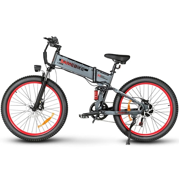 Hopfällbar elcykel SAMEBIKE LO26-Plus, 1000W motor, 48V 15Ah batteri