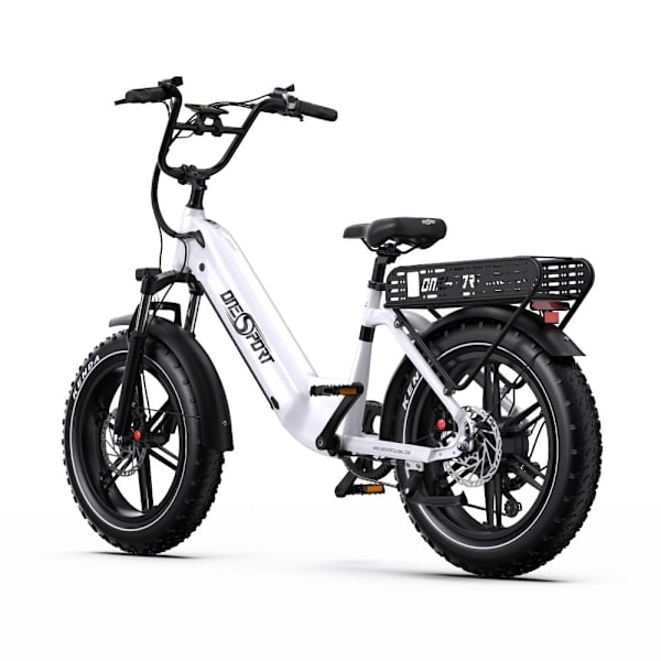 Onesport OT08 paksurenkainen sähköpyörä, moottori 48V 500W, Shimano 7 vaihdetta, tuki sovellukselle