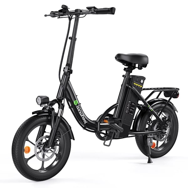 Kaupunkisähköpyörä iSinwheel U4, 36V 10.4AH 250W, 16" Foding-sähköpyörä - musta