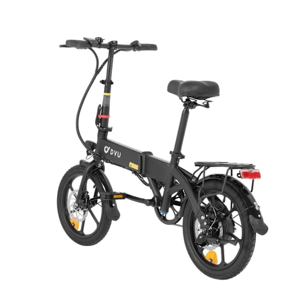 El-bycykel DYU A1F Pro, motor 36V 250W, fuldt foldbar, sort