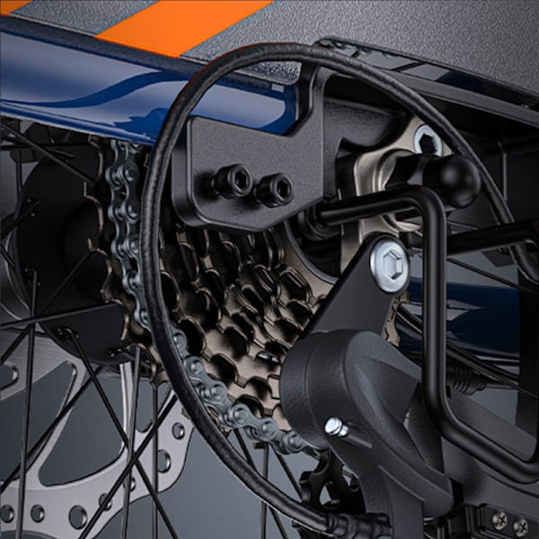 Elcykel för last ENGWE LE20, 48V 250W mittmotor, 100NM momentsensor