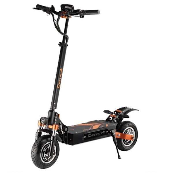 Terräng-elsparkcykel CHEEVALRY S10, 2*1600W, Dubbelmotor, 52V 33Ah, Svart