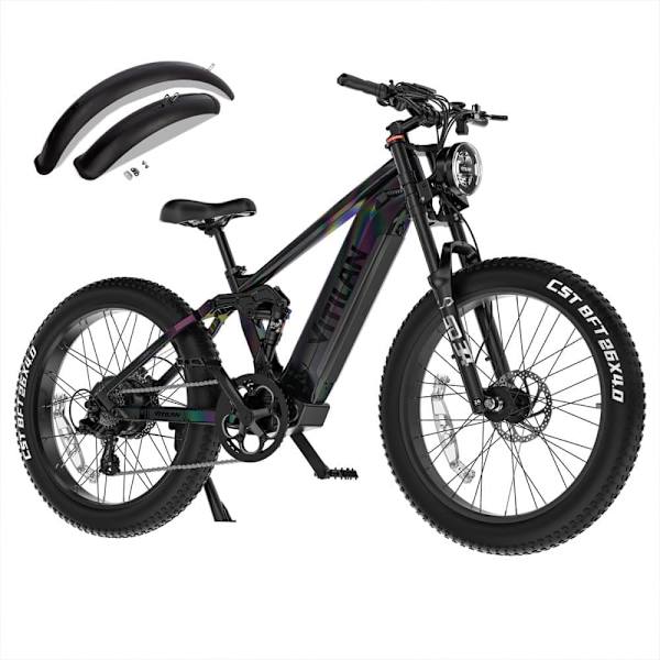 Elcykel VITILAN T7 PRO - 52V 20Ah 1040Wh Batteri - 8 Växlar