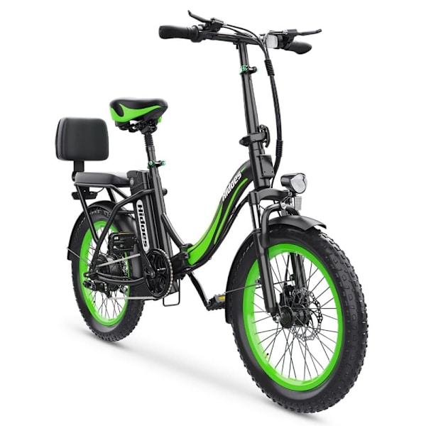 Sammenklappelig elcykel med bagsæde Hidoes C1, 750W 48V 13Ah, 20 tommer tykke dæk
