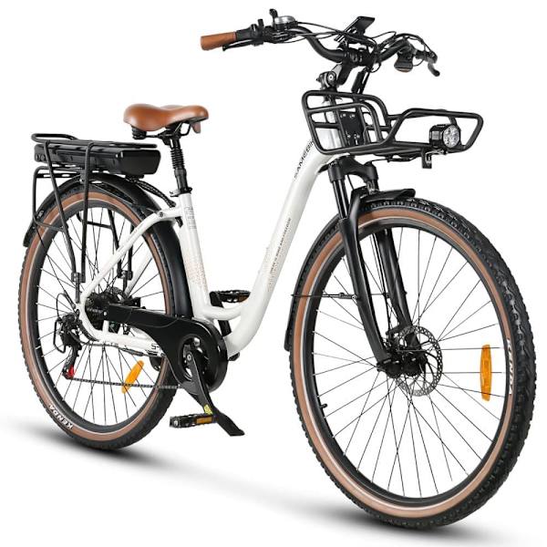 Kaupunkipyörä vapaa-aikaan SAMEBIKE RS-A07, 500W 36V 13Ah Valkoinen